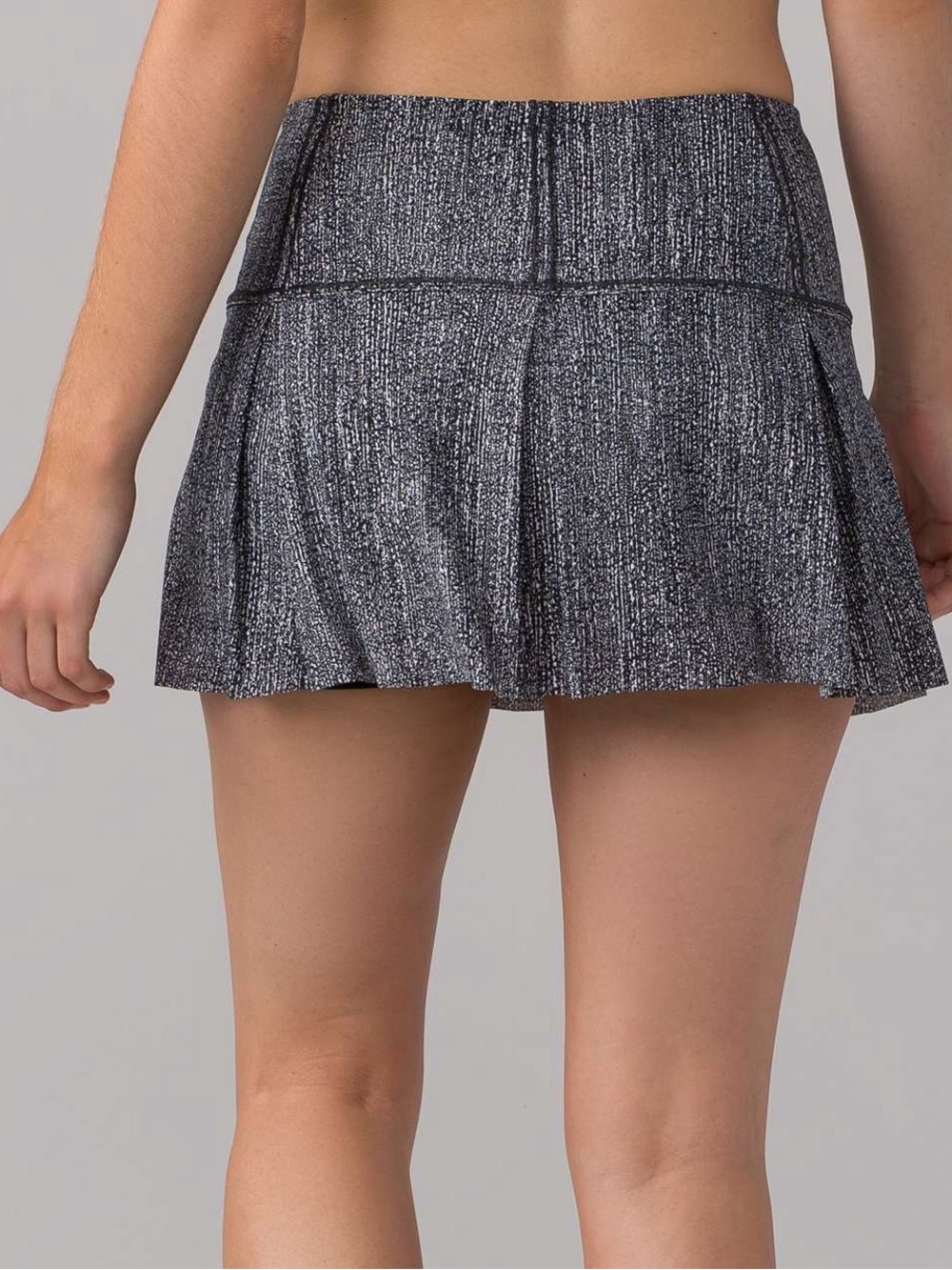 lululemon athletica Charcoal Metallic Pleated Skort